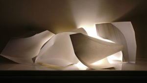 Fold-Unfold Paper Light by Szilvia György