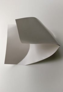 Paper fold sculpture by Szilvia György