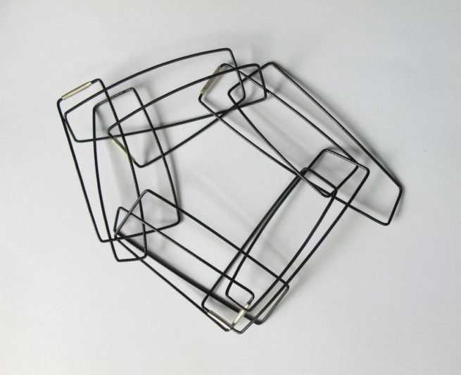 Geometric chain bracelet, bold, by Szilvia György