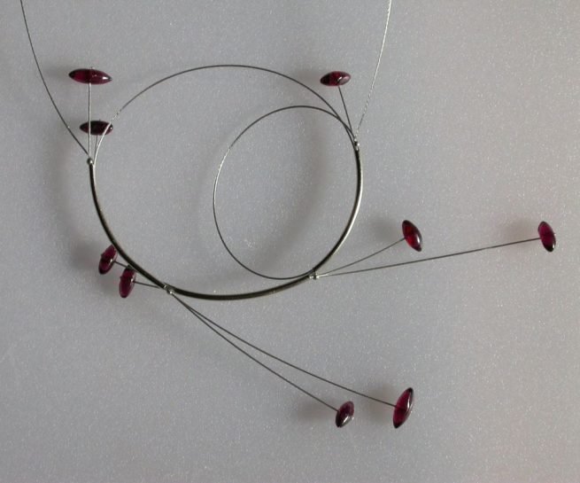 Stainless Steel garnet neck piece
