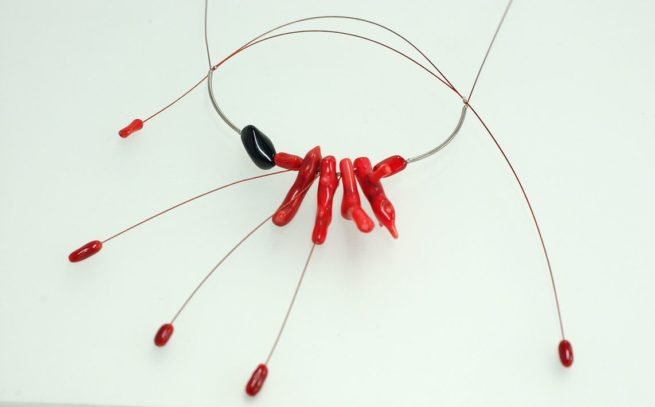 Stainless steel sea bamboo neck piece