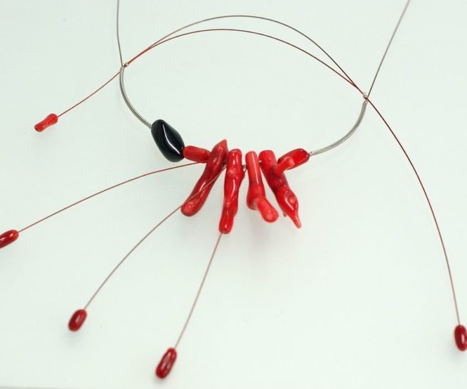 Stainless steel sea bamboo neck piece