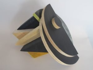 The Sundial, with James McCallum, 25 x 37 x 26cm, timber, paint