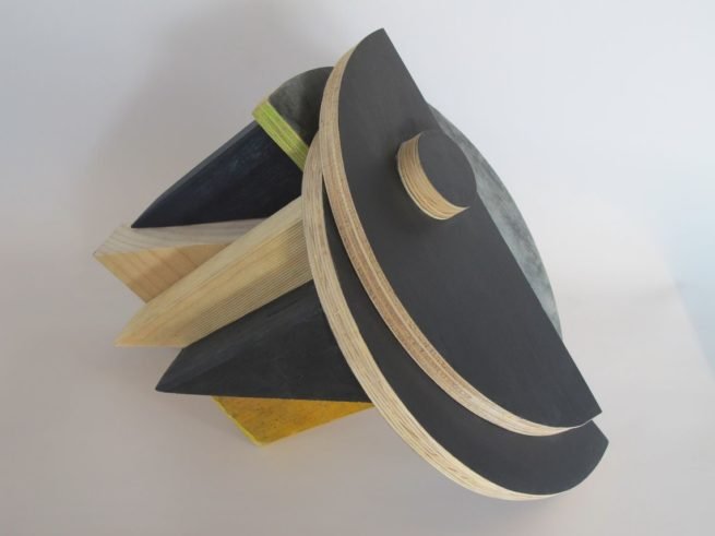 The Sundial, with James McCallum, 25 x 37 x 26cm, timber, paint