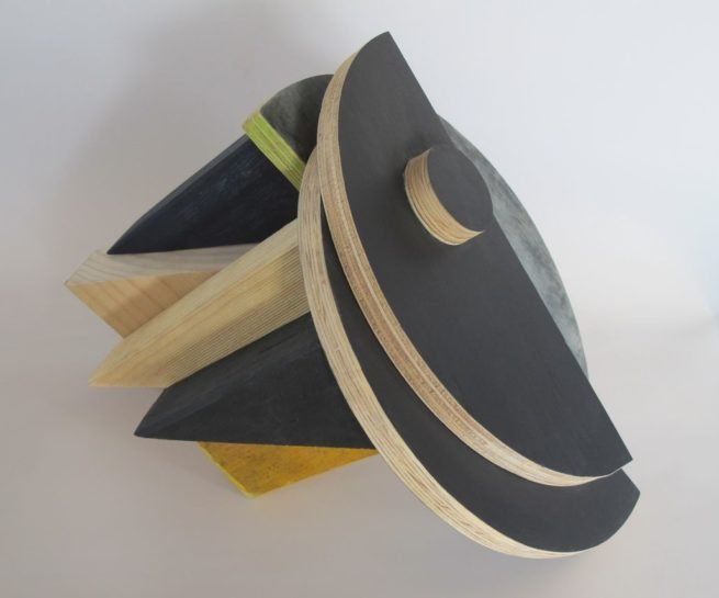 The Sundial, with James McCallum, 25 x 37 x 26cm, timber, paint