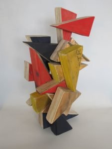 To the Point, with James McCallum, 50 x 26 x 24 cm, timber, paint
