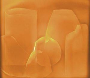 Drawing Blindfolded - Still Life 1, by Szilvia György, porcelain, timber, light fittings