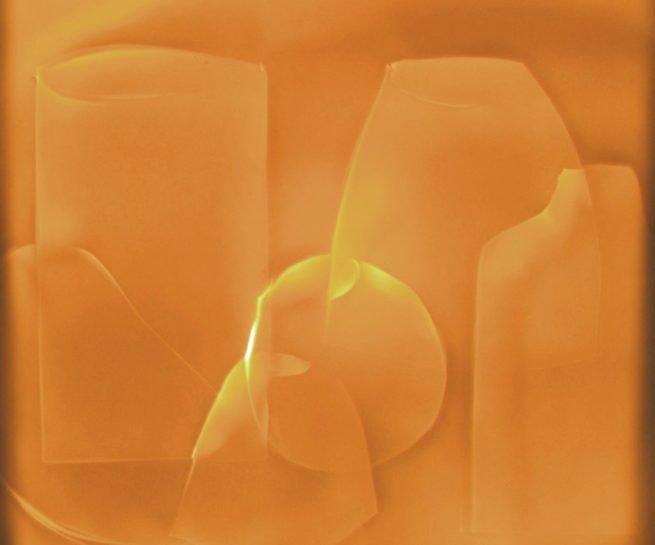 Drawing Blindfolded - Still Life 1, by Szilvia György, porcelain, timber, light fittings